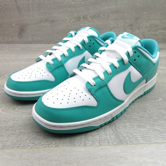 Nike Dunk Low Retro Jade White Sneakers Mens Size 9.5 NEW - Picture 4 of 14